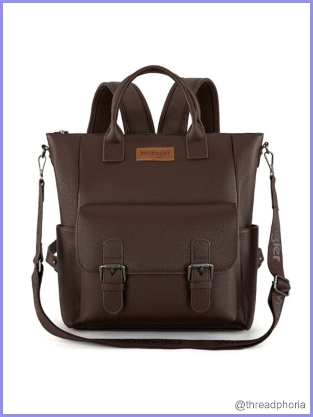 Womens Convertible Faux Leather Backpack Purse Travel Work Handbag